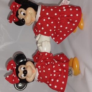 Vintage Minnie Mouse Gripper, Hugger Dolls